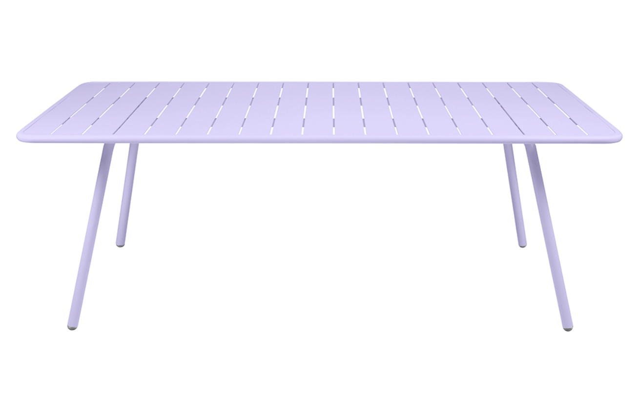 Fialový kovový stůl Fermob Luxembourg 207 x 100 cm Fermob