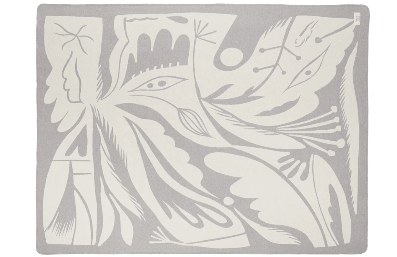 noo.ma Béžovo-šedý pléd Lino 200 x 165 cm noo.ma