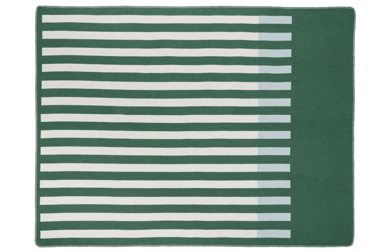 noo.ma Zeleno-béžový pléd Onu 200 x 160 cm noo.ma