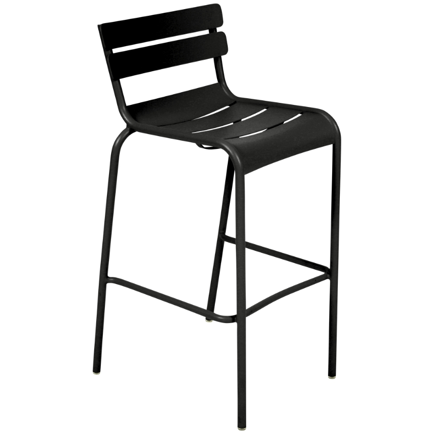 Černá kovová barová židle Fermob Luxembourg 80 cm Fermob