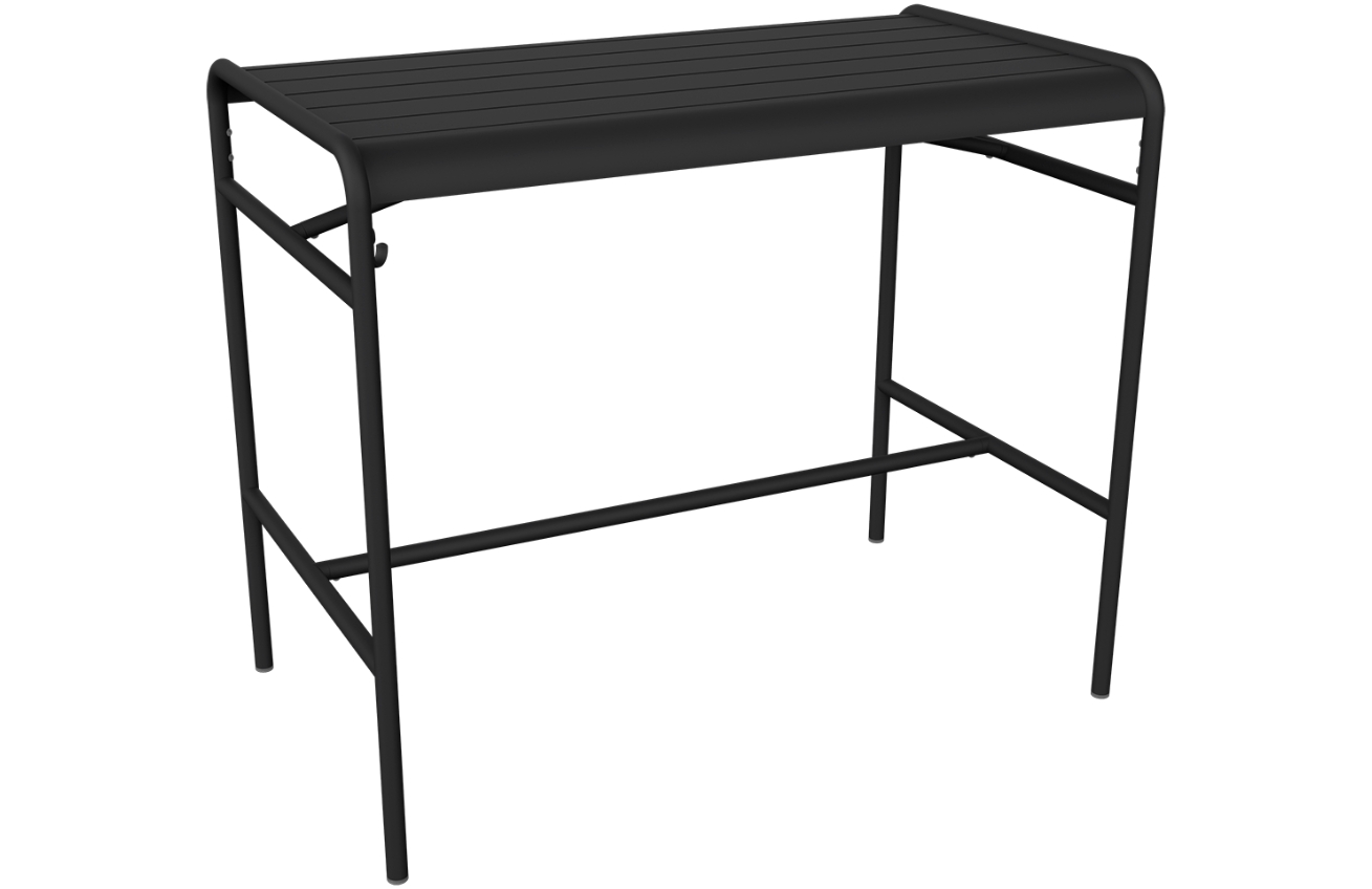 Černý kovový barový stůl Fermob Luxembourg 126 x 73 cm Fermob