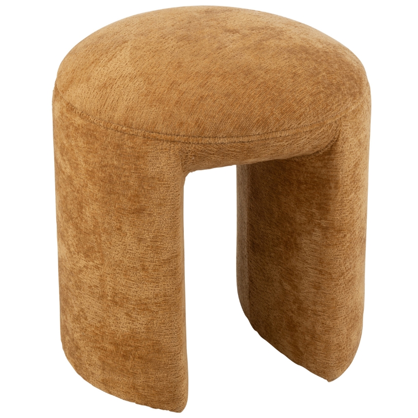 Okrově žlutá čalouněná stolička J-line Tammy 44 cm J-line