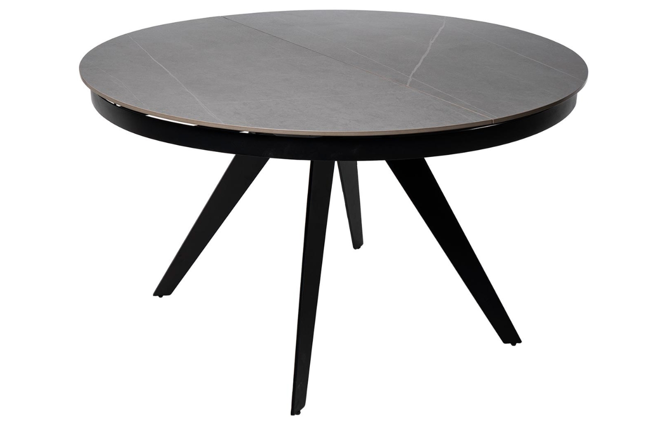 Šedý rozkládací jídelní stůl Somcasa Luna 130/180 x 130 cm Somcasa