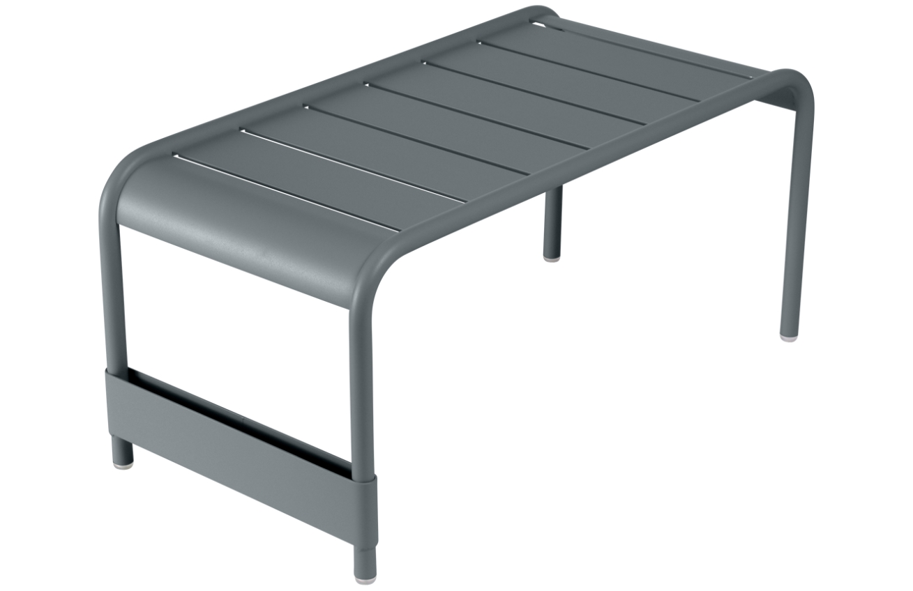 Šedý kovový zahradní konferenční stolek Fermob Luxembourg 86 x 44 cm Fermob