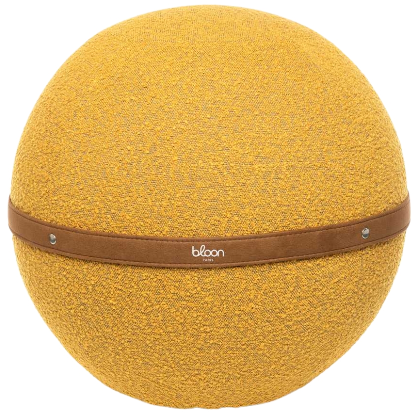 Bloon Paris Žlutý bouclé sedací/gymnastický míč Bloon Bouclette 55 cm Bloon Paris