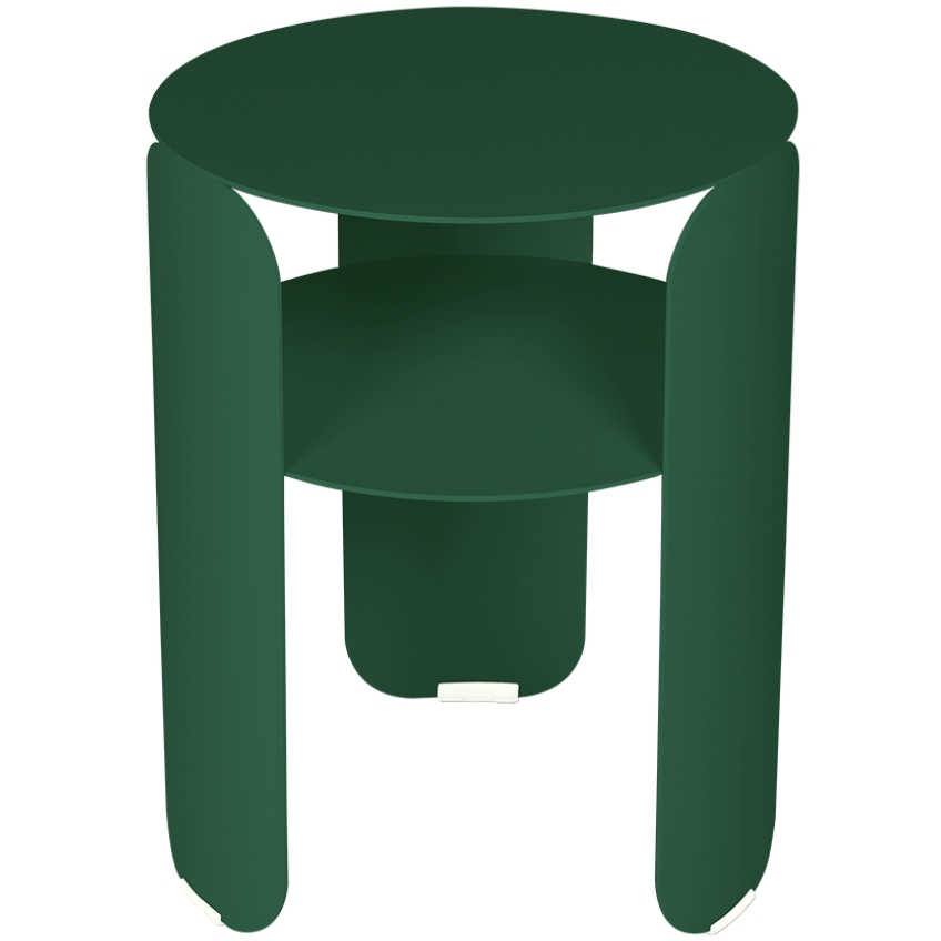 Tmavě zelený kovový zahradní odkládací stolek Fermob Bebop 35 cm Fermob