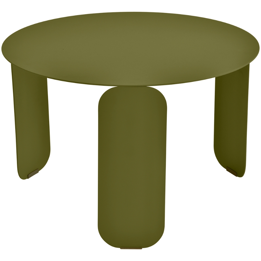 Zelený kovový zahradní konferenční stolek Fermob Bebop 60 cm - odstín pesto Fermob