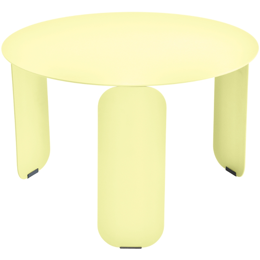 Citronově žlutý kovový zahradní konferenční stolek Fermob Bebop 60 cm Fermob