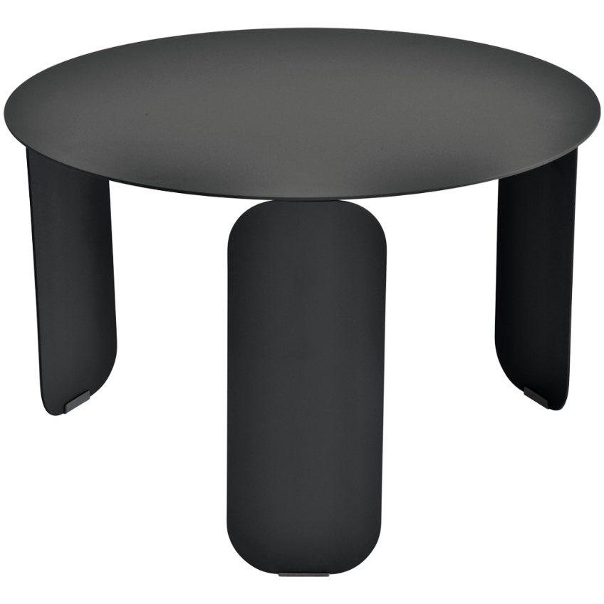 Antracitový kovový zahradní konferenční stolek Fermob Bebop 60 cm Fermob