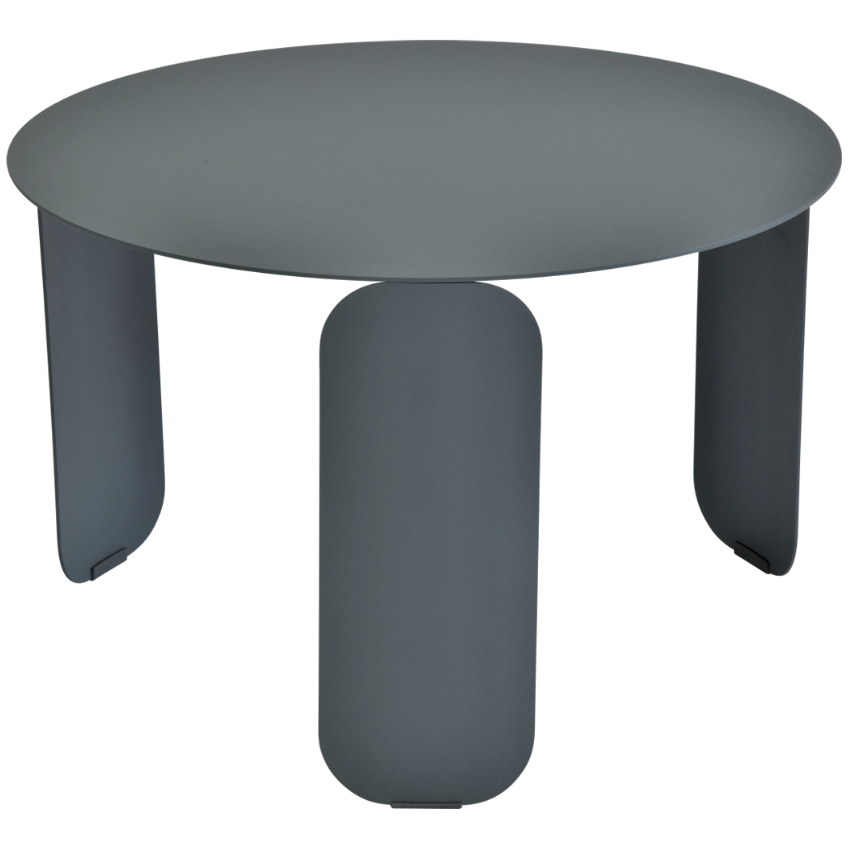Šedý kovový zahradní konferenční stolek Fermob Bebop 60 cm Fermob
