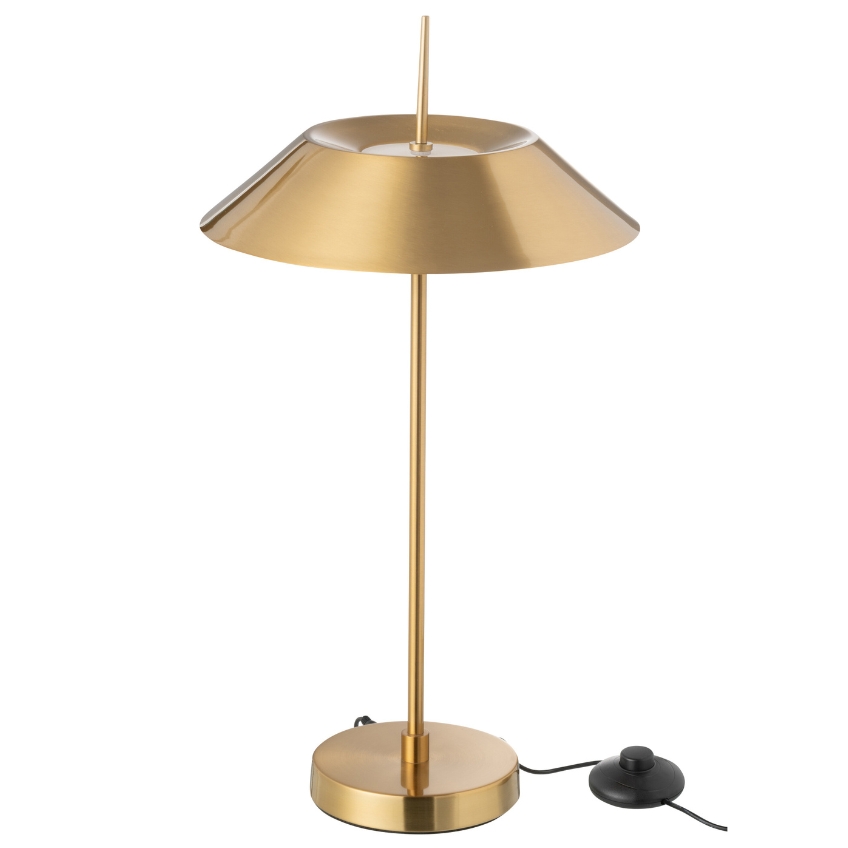 Zlatá kovová stolní LED lampa J-line Zavya J-line