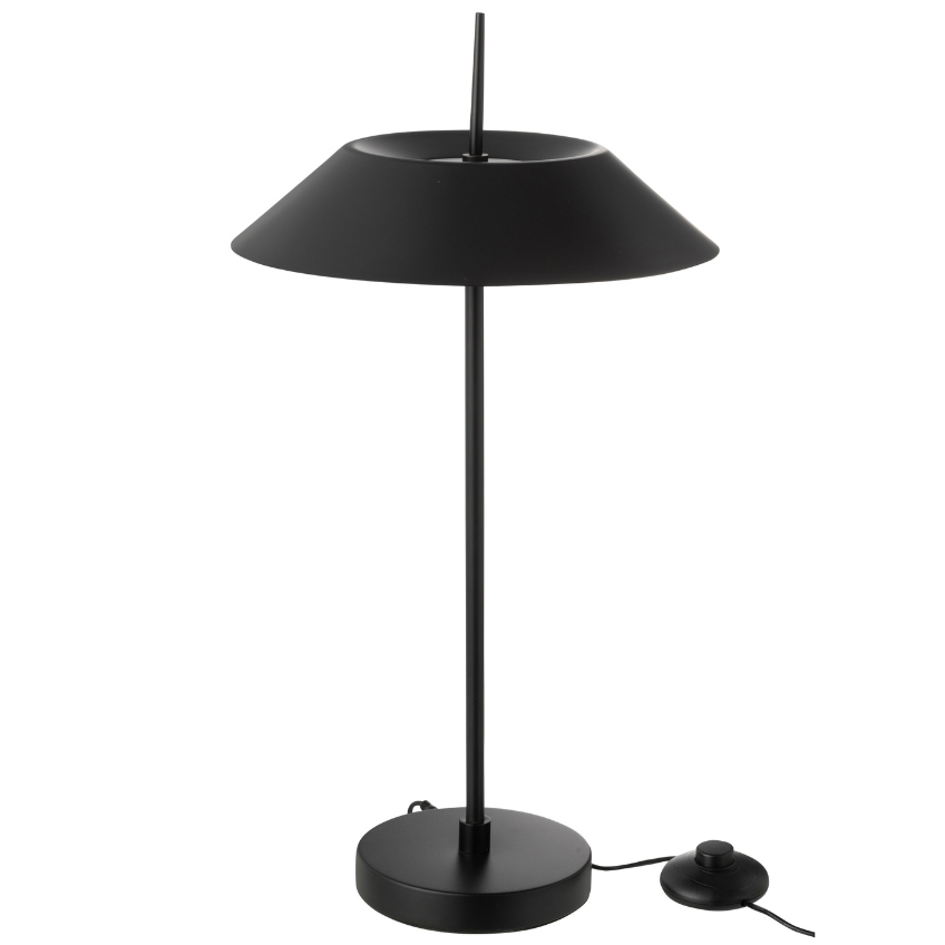 Černá kovová stolní LED lampa J-line Zavya J-line