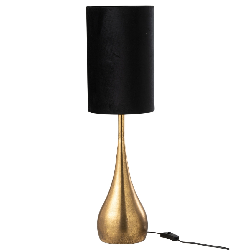 Černo-zlatá kovová stolní lampa J-line Deroy J-line