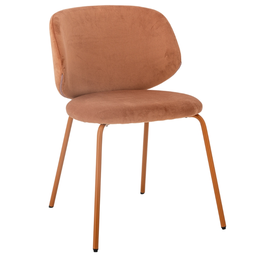 Oranžová čalouněná jídelní židle Bloomingville Ponte Bloomingville