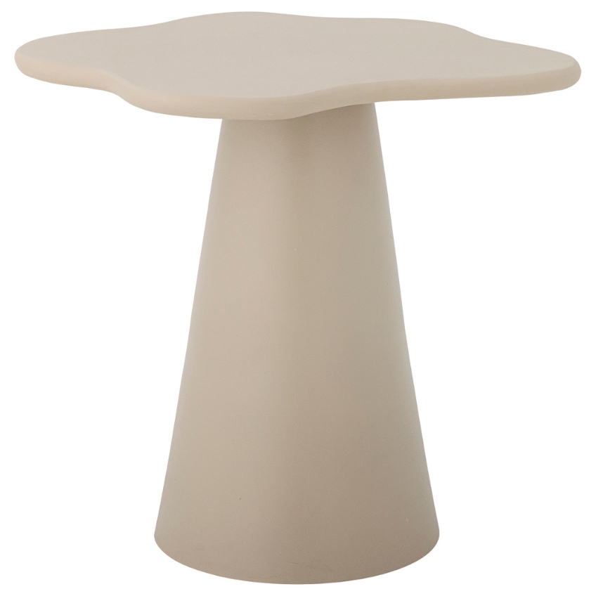 Béžový kovový odkládací stolek Bloomingville Soller 56 x 43 cm Bloomingville