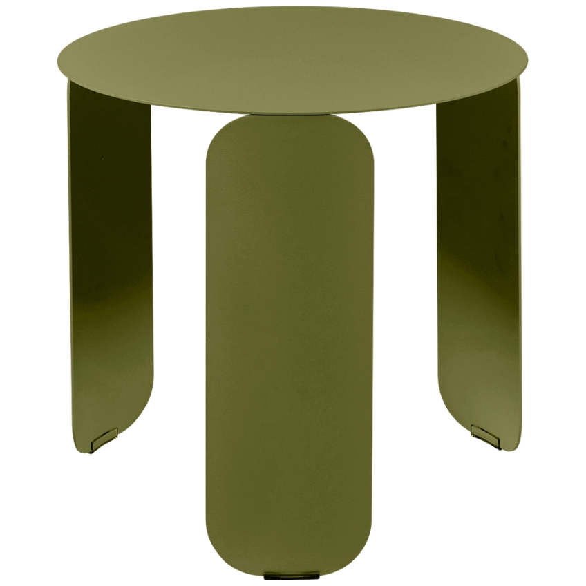 Zelený kovový zahradní odkládací stolek Fermob Bebop 45 cm - odstín pesto Fermob