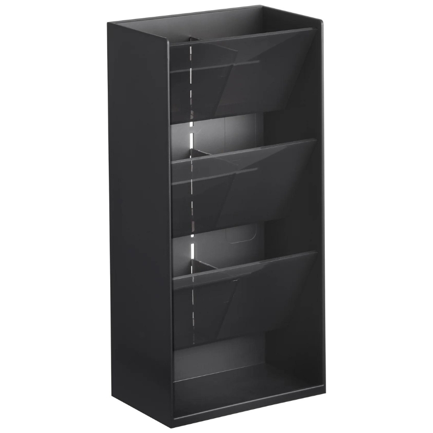 Černý plastový kosmetický organizér Yamazaki Tower YAMAZAKI