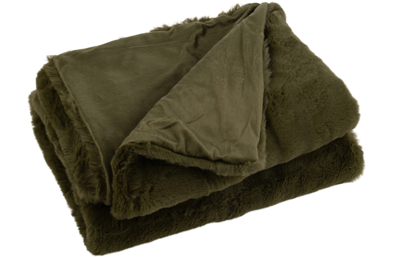 Zelený pléd J-line Hogie 180 x 130 cm J-line