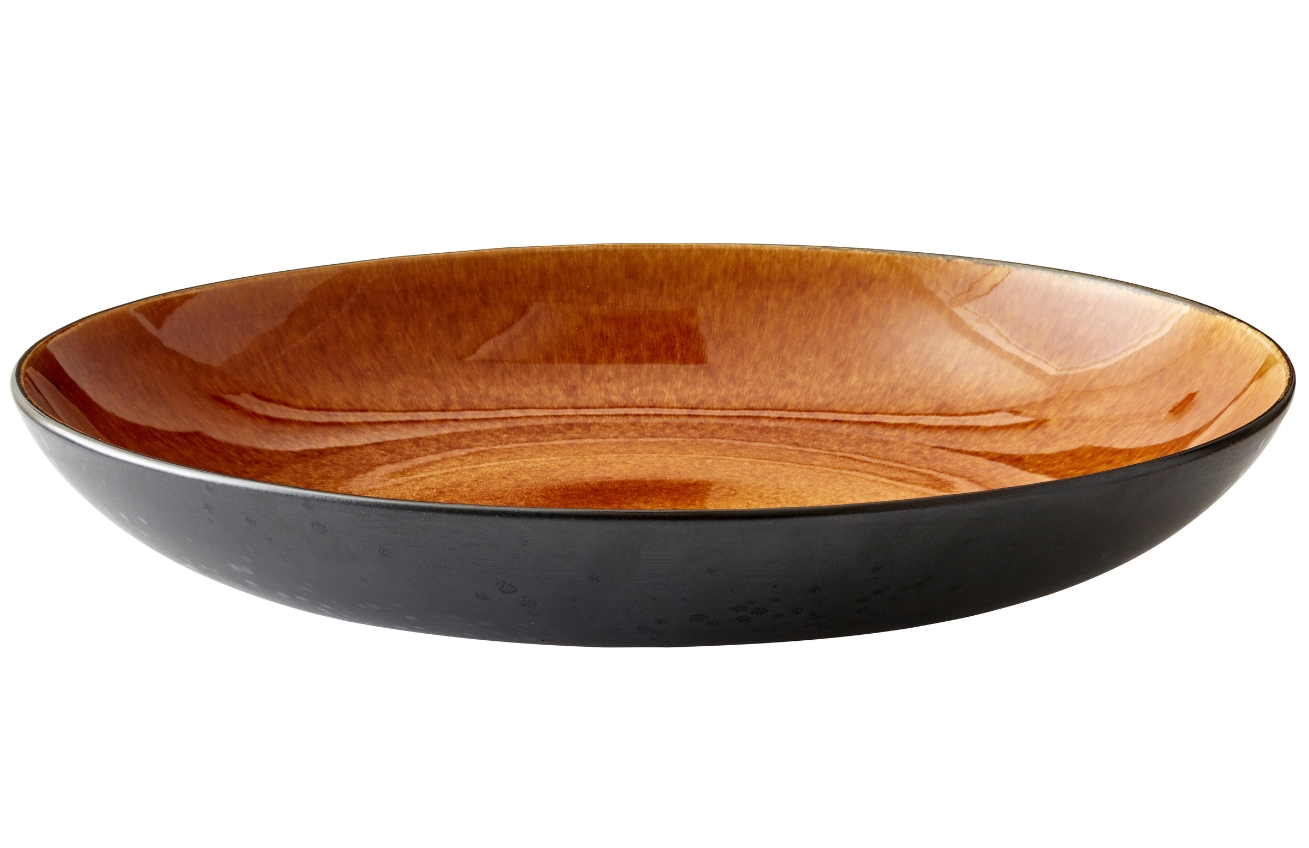 BITZ Jantarově hnědá kameninová servírovací mísa Salia 40 cm BITZ