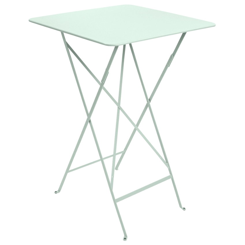 Mátově zelený kovový skládací bistro stůl Fermob Bistro 71 x 71 cm Fermob