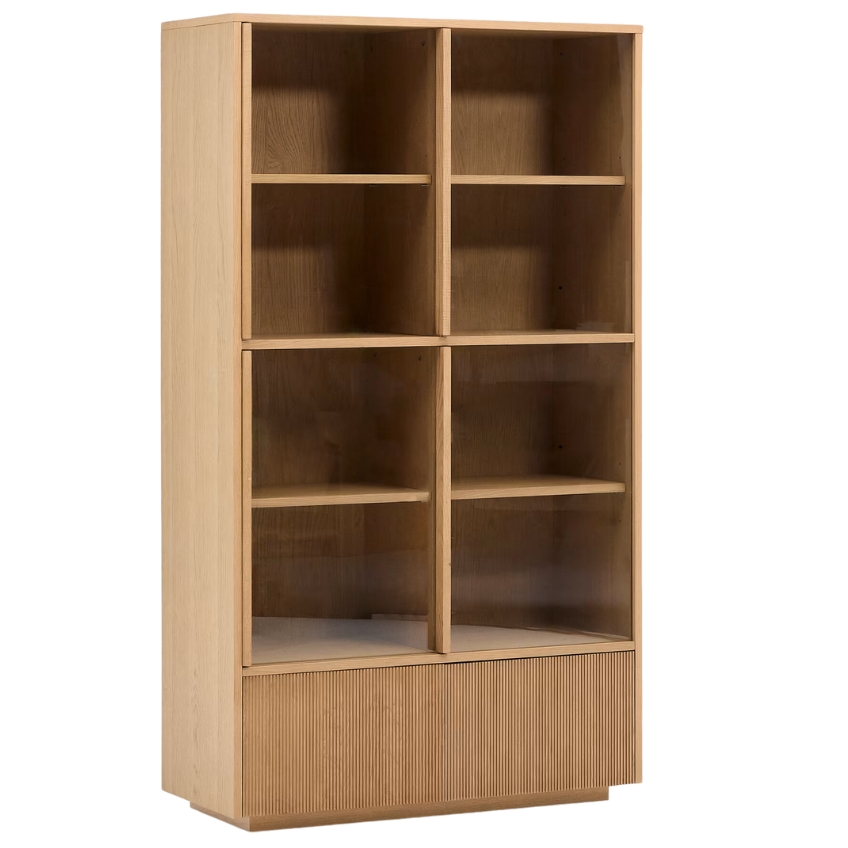 Dubová vitrína Kave Home Helvine 174 x 100 cm Kave Home