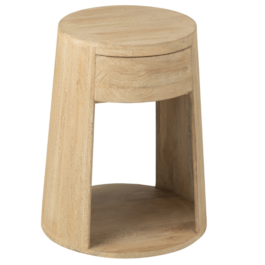 Dřevěný odkládací stolek J-line Colis 40 cm J-line