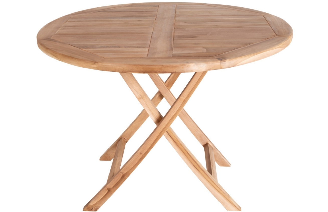 Nordic Living Dřevěný zahradní stůl Koby 100 cm Nordic Living