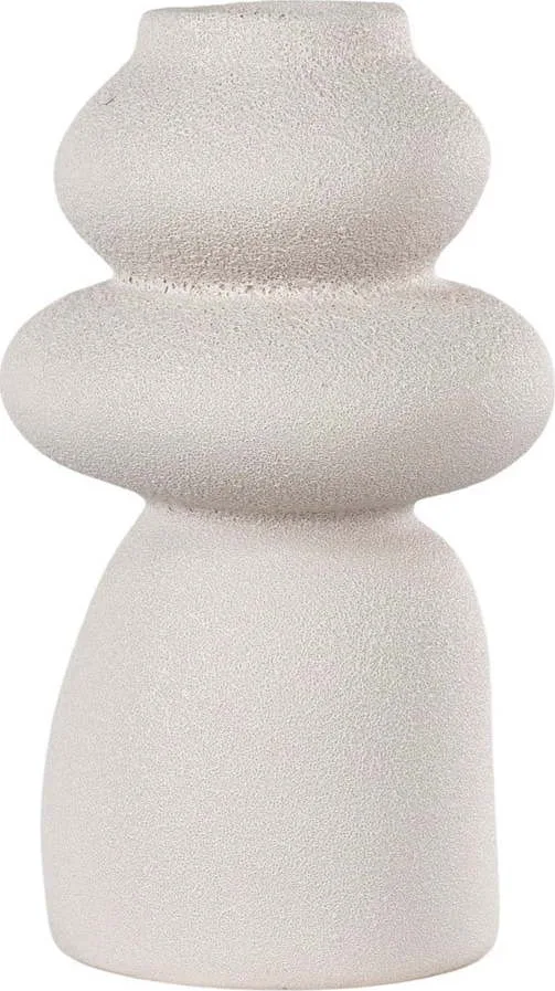 Krémová váza z kameniny (výška 26,5 cm) – House Nordic