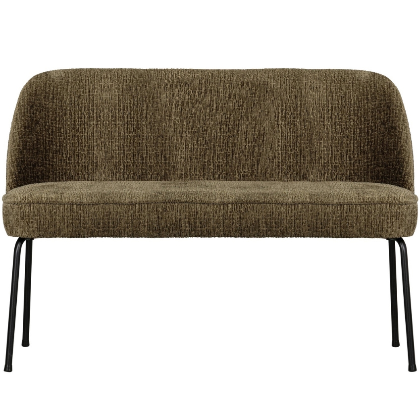 WOOOD Tmavě zelená sametová lavice Tergi 120 cm WOOOD