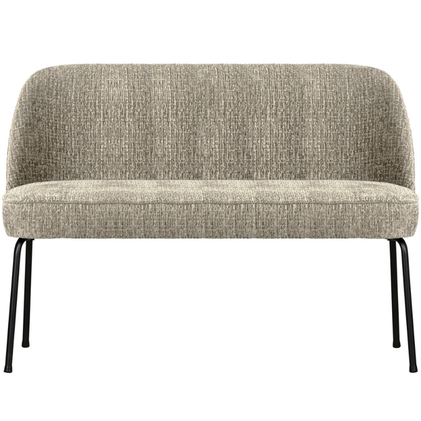 WOOOD Krémově bílá sametová lavice Tergi 120 cm WOOOD