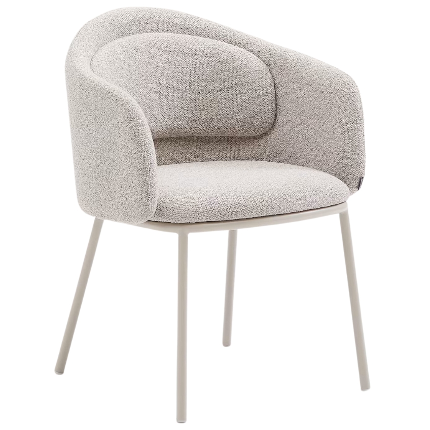 Béžová čalouněná jídelní židle Kave Home Minda Kave Home