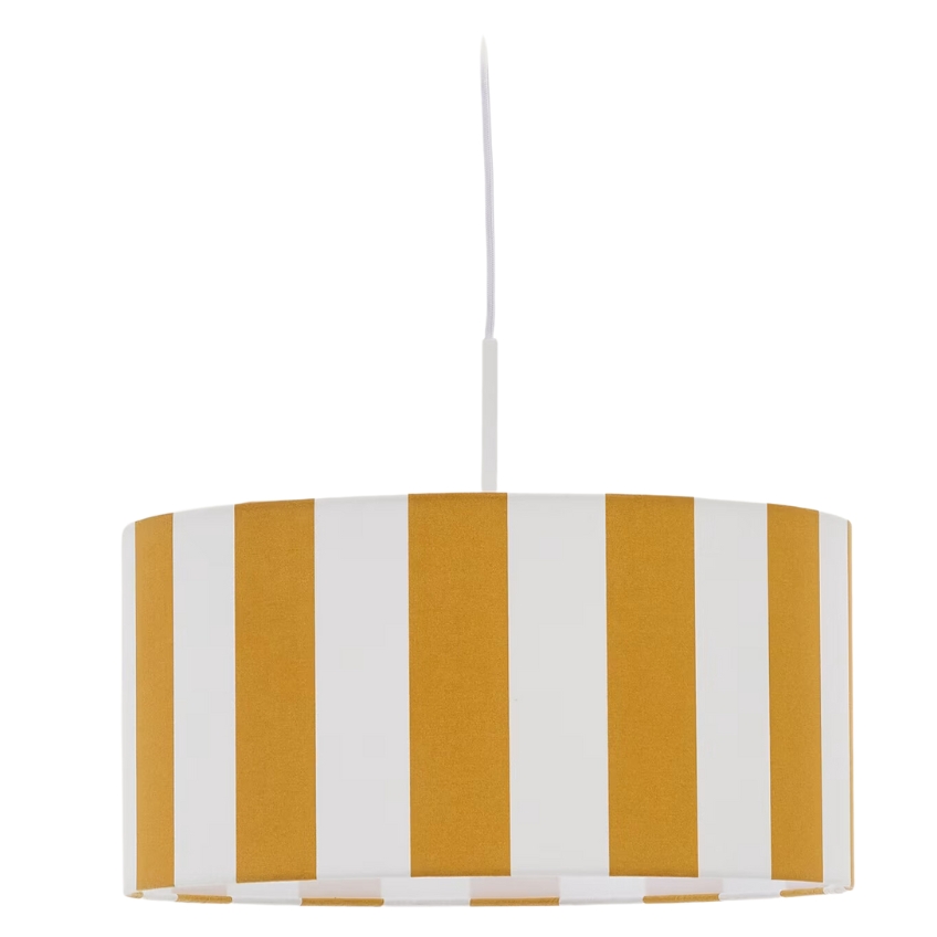 Žluté pruhované stínidlo Kave Home Ciral 40 cm Kave Home
