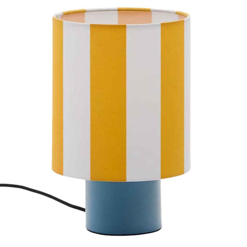 Žlutá pruhovaná stolní lampa Kave Home Ciral Kave Home