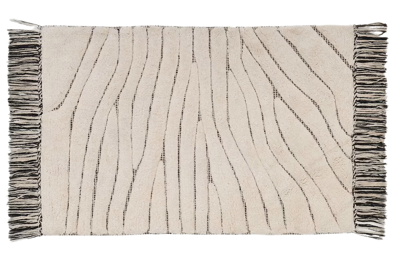 Bílá bavlněná koupelnová předložka Kave Home Crilda 50 x 70 cm Kave Home