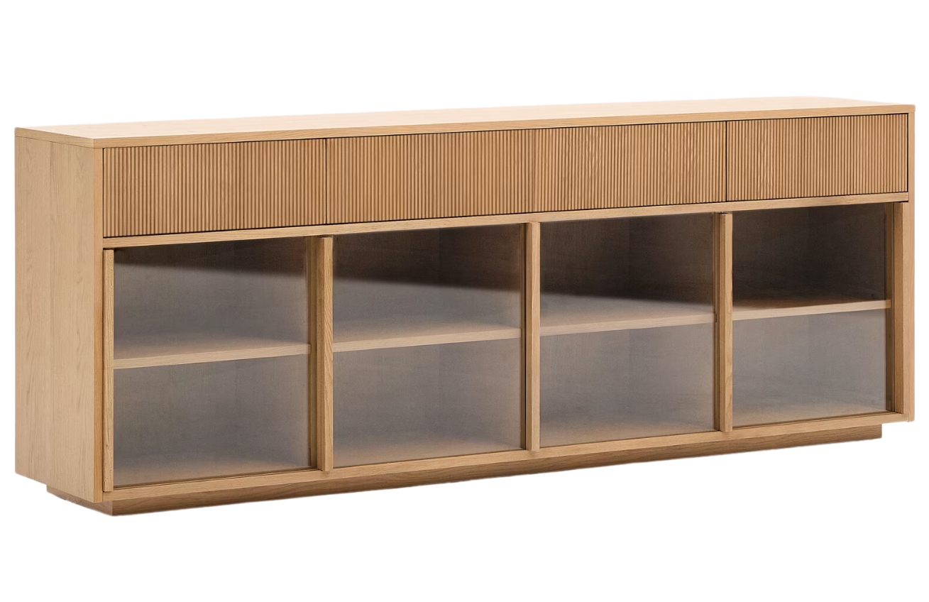 Dubová komoda Kave Home Helvine II. 200 x 40 cm Kave Home