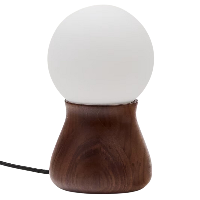 Ořechová stolní lampa Kave Home Okeni Kave Home