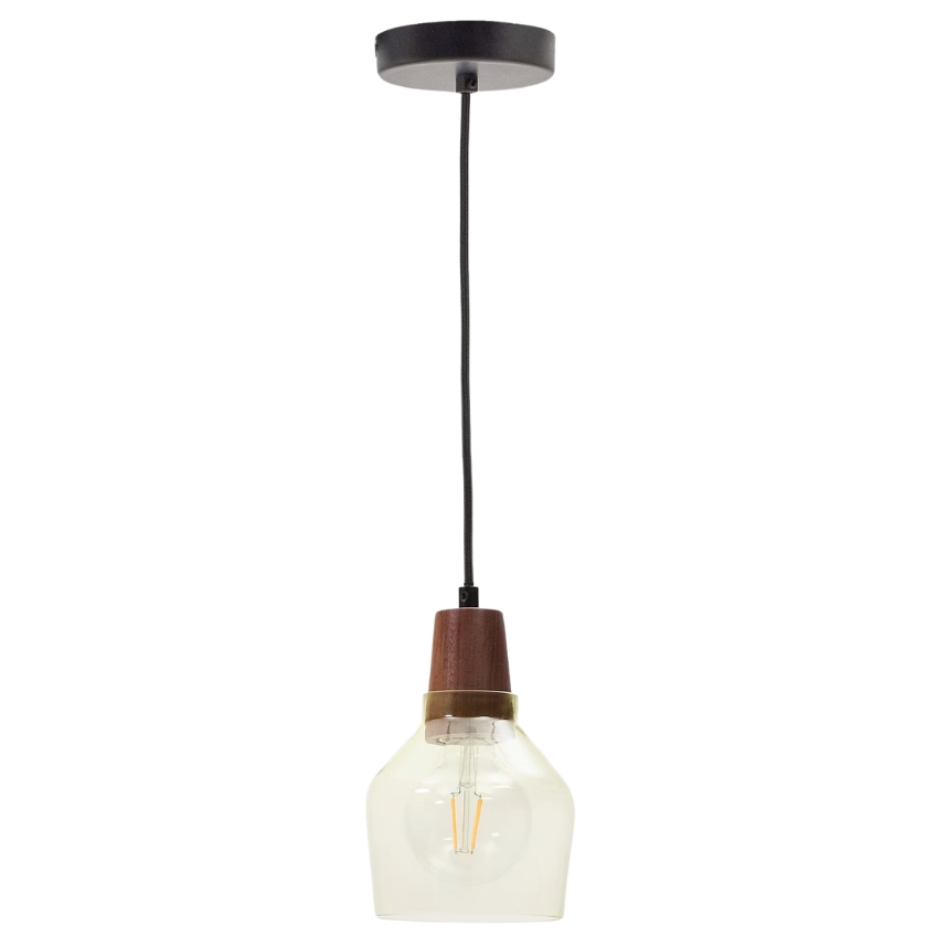 Zelené skleněné závěsné světlo Kave Home Silex 13 cm Kave Home