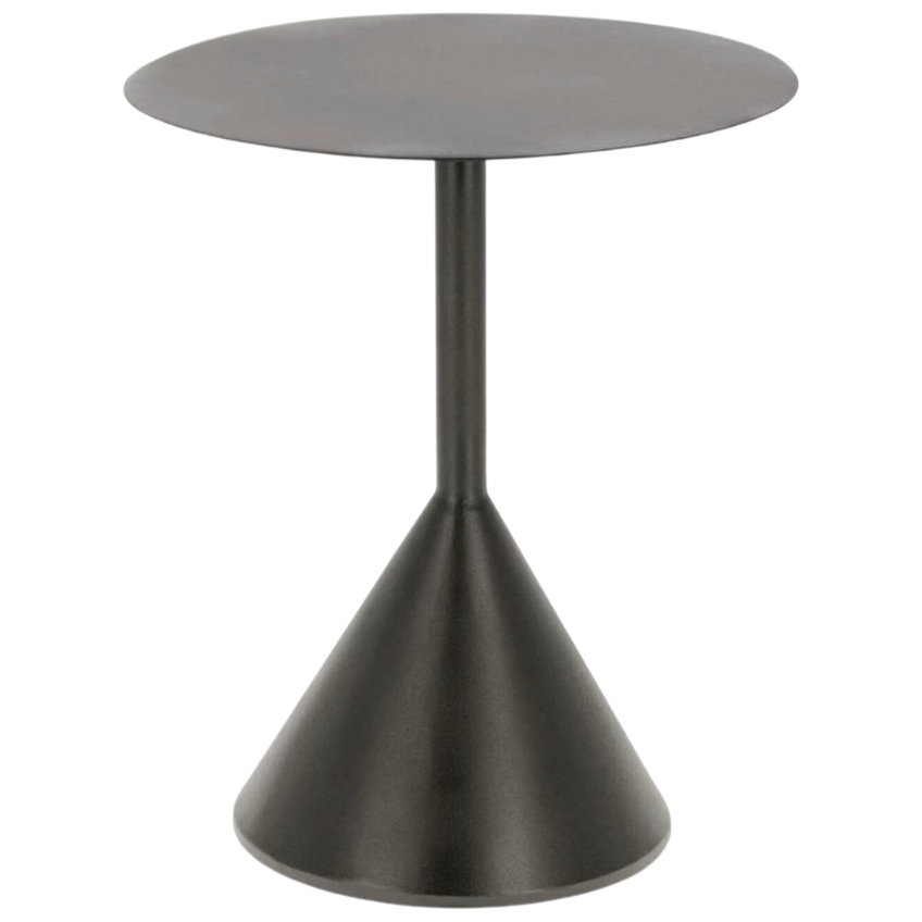 Černý kovový odkládací stolek Kave Home Yinan 48 cm Kave Home