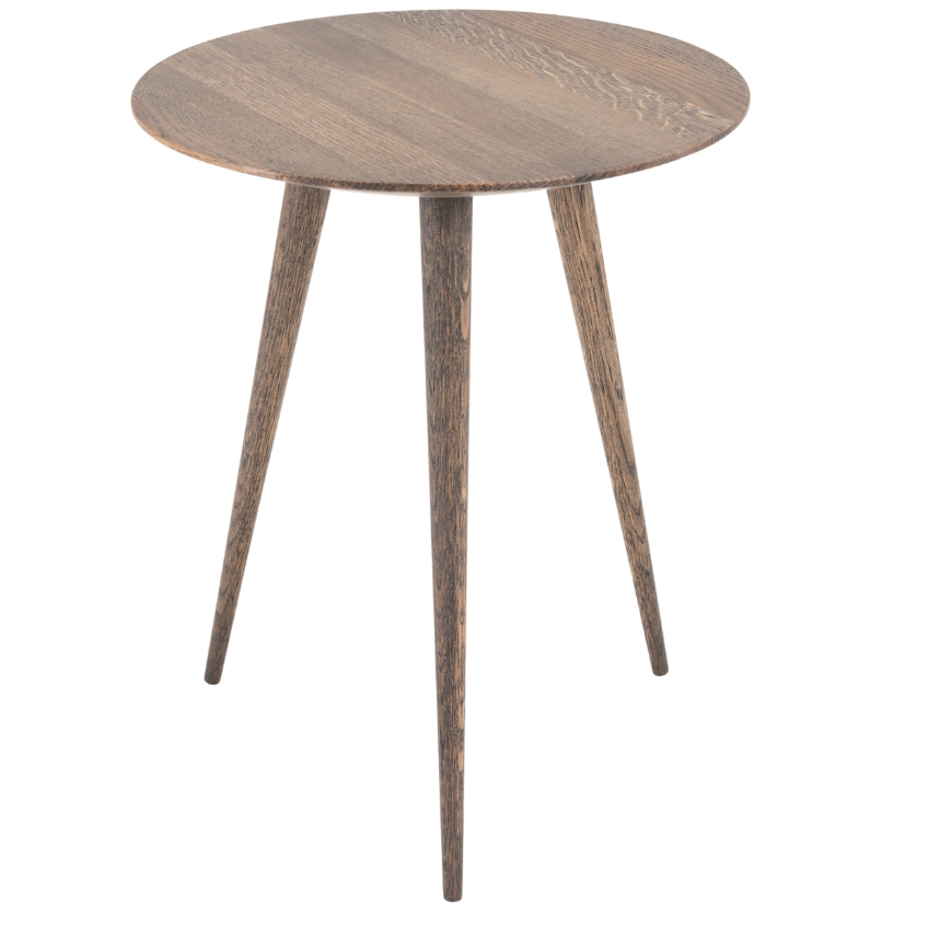 Gazzda Tmavý dubový odkládací stolek Arp 45 cm Gazzda