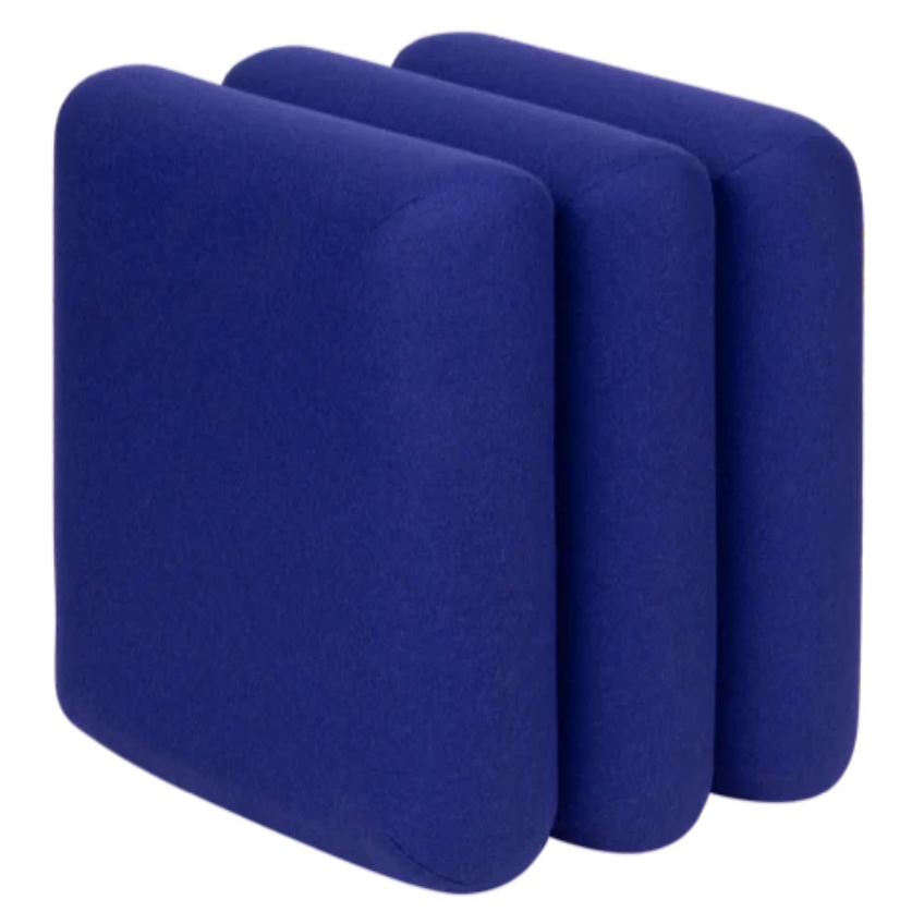 noo.ma Modrý vlněný puf Radd 36 x 36 cm noo.ma