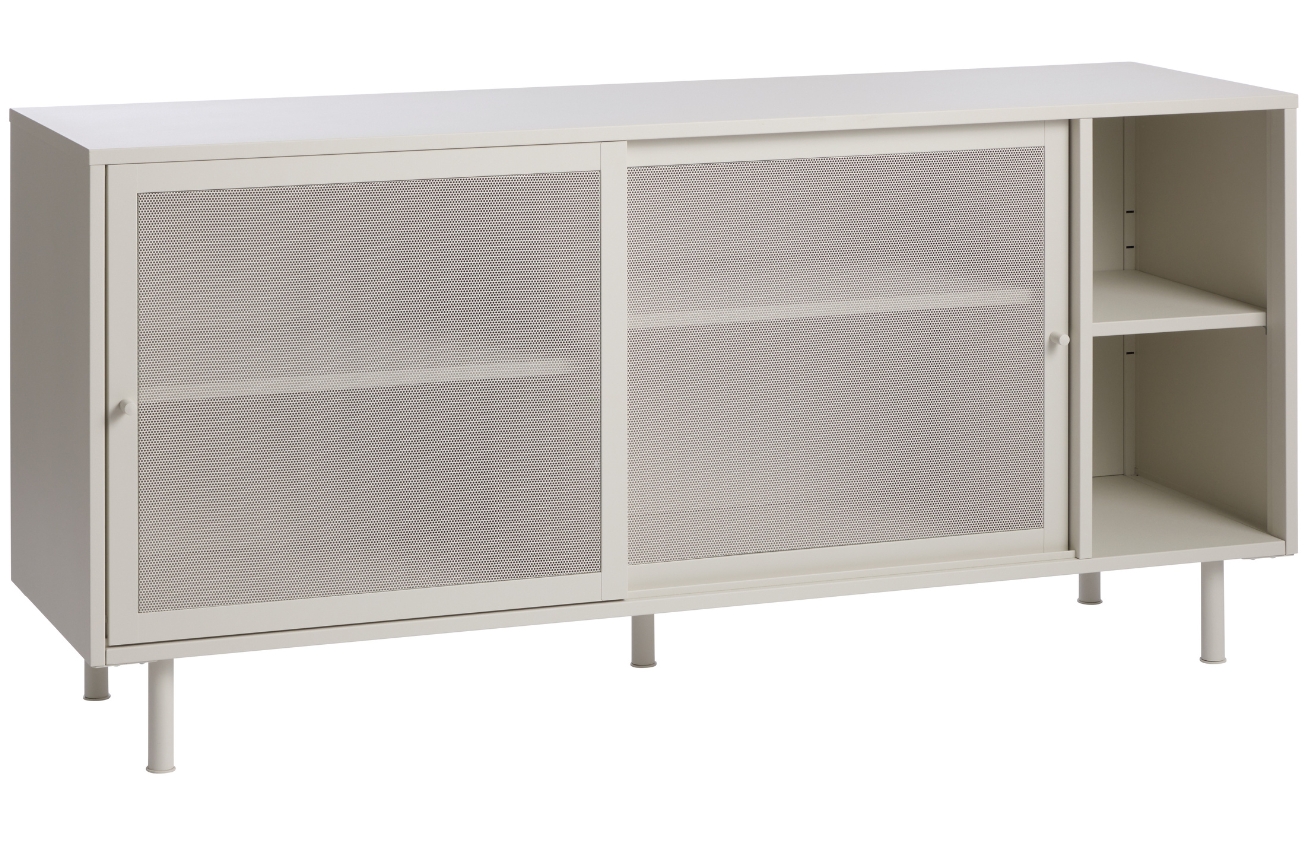 Šedá kovová komoda Unique Furniture Veep 160 x 45 cm Unique Furniture