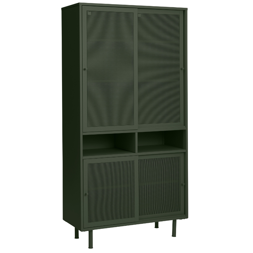 Olivově zelená kovová komoda Unique Furniture Veep II. 90 x 40 cm Unique Furniture