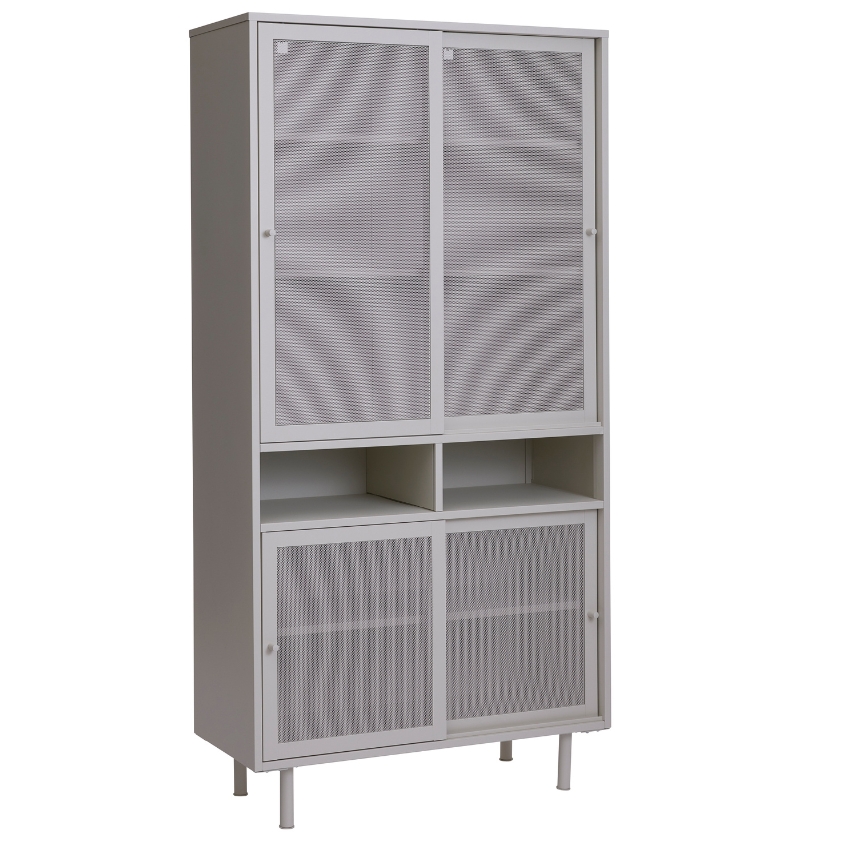 Šedá kovová komoda Unique Furniture Veep II. 90 x 40 cm Unique Furniture