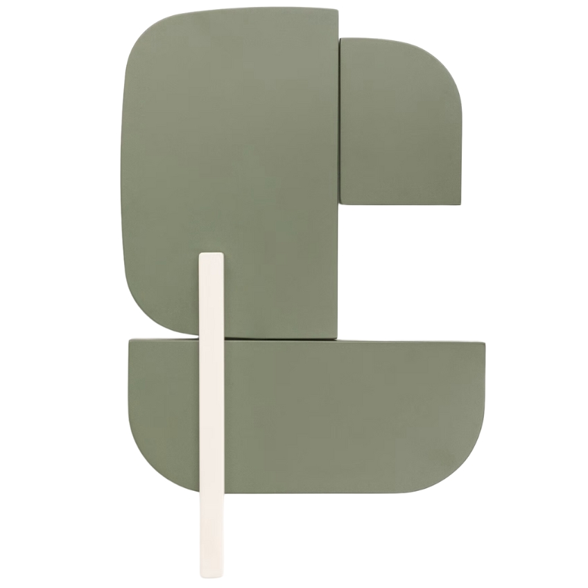 Zelený lakovaný nástěnný panel Kave Home Danei 50 x 30 cm Kave Home