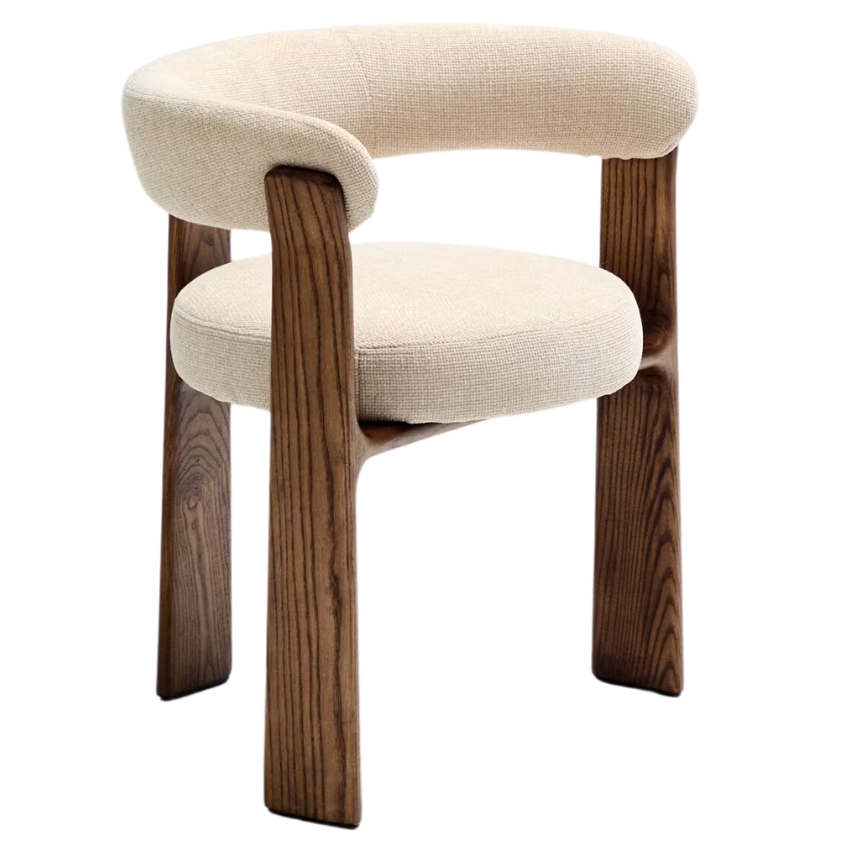 Béžová ořechová jídelní židle Kave Home Granite II. Kave Home