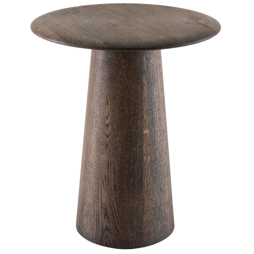 Gazzda Tmavý dubový odkládací stolek Mushroom 40 cm Gazzda