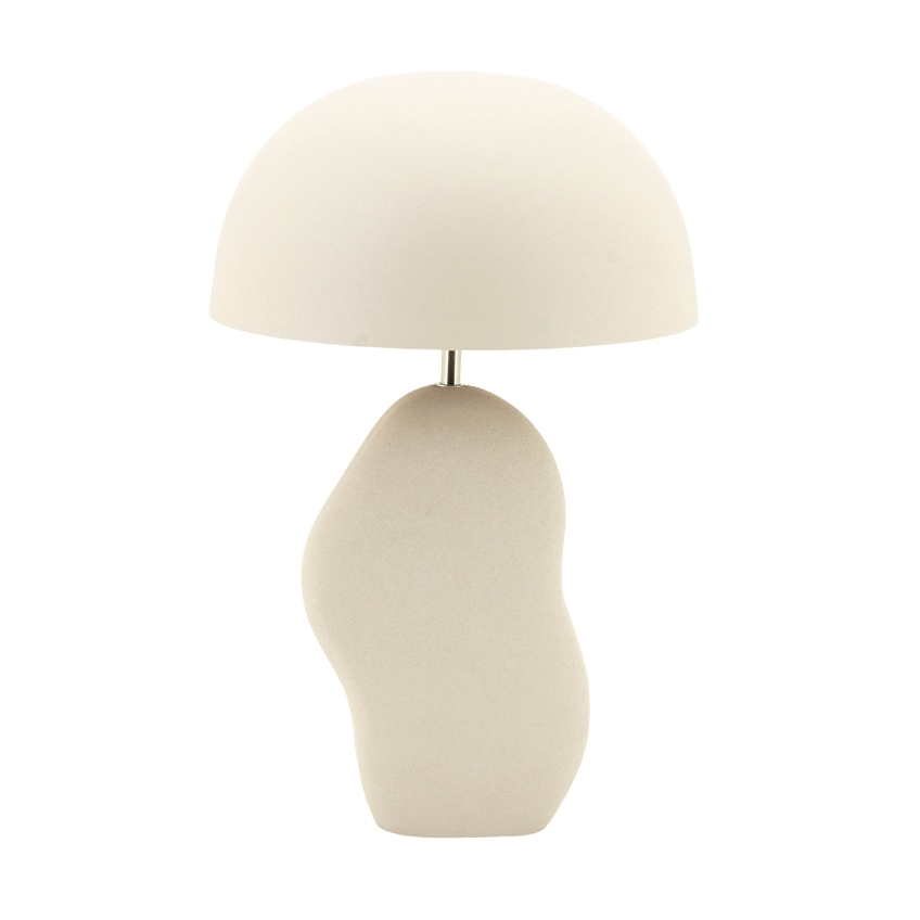 By-Boo Béžová kovová stolní lampa Aizu By-Boo