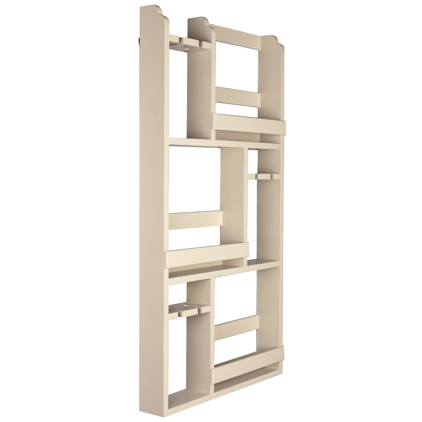 Béžová dřevěná nástěnná vinotéka DUTCHBONE MYRON 120 x 80 cm Dutchbone