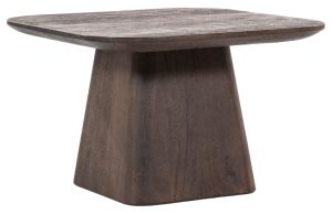 Eleonora Hněd&yacute; dřevěn&yacute; odkl&aacute;dac&iacute; stolek Aron 60 x 60 cm Eleonora