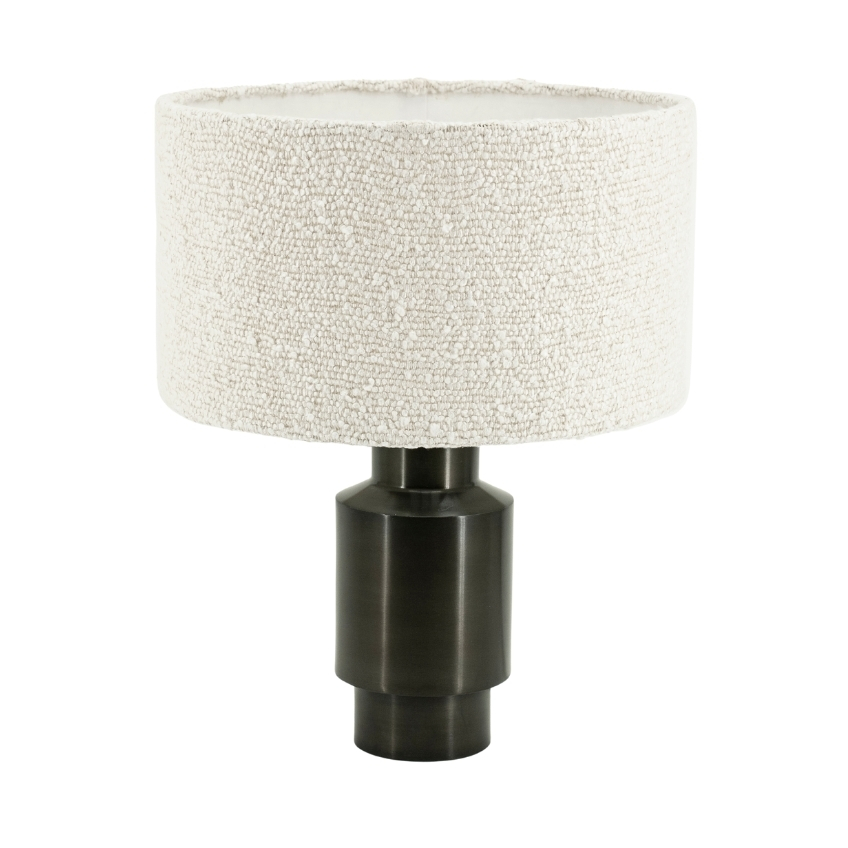 By-Boo Černo-béžová kovová stolní lampa Dust By-Boo